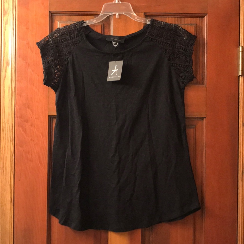 Black short sleeve top